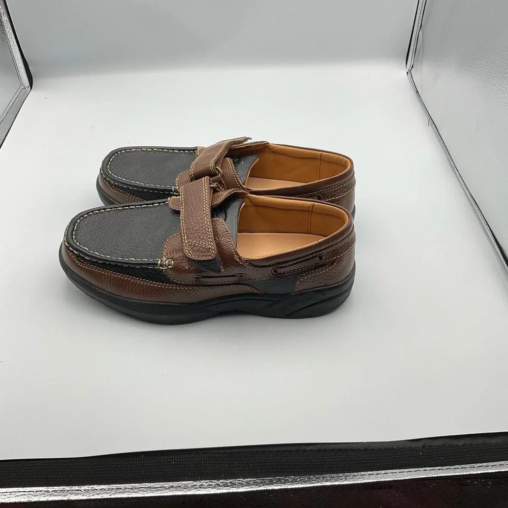 Dr.‎ Comfort Mike Men's 8M Casual Shoes Black Brown Diabetic Orthopedic